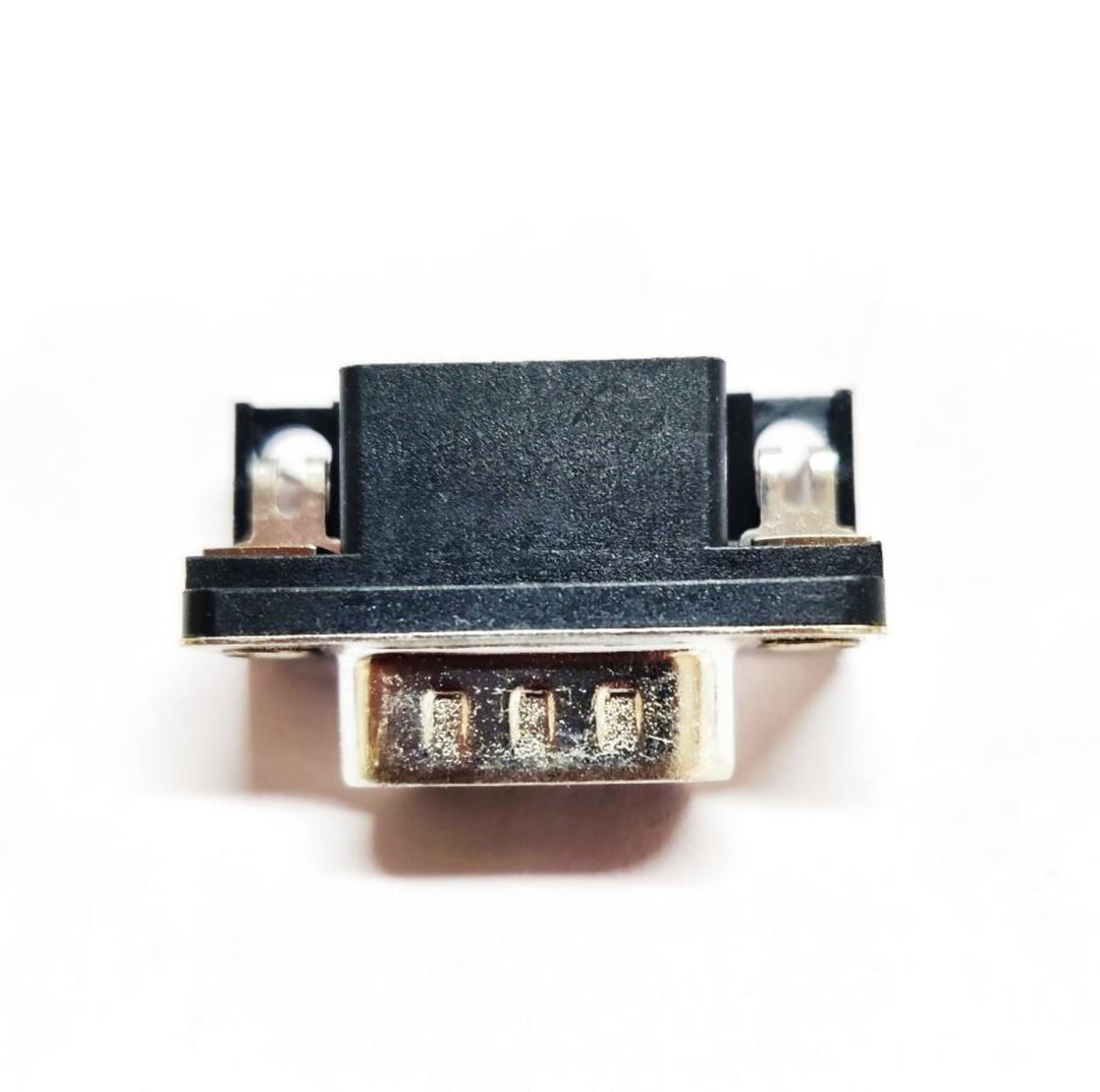TieDex UK 9 Way Right Angle Panel Mount D-Sub Connector, with Panel Male