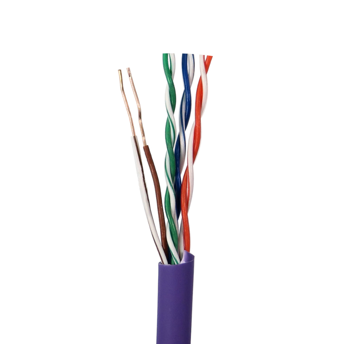 TieDex UK Cat6 Ethernet Cable Unterminated Unterminated, 305 m, Purple, Unshielded PVC