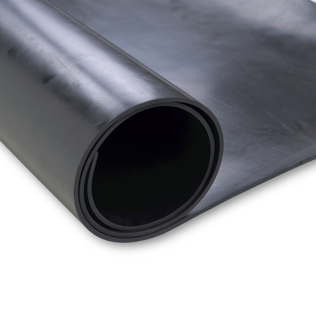 TieDex UK Black Ethylene Propylene Diene Monomer Rubber Sheet, 1 m x 1.6m x 6 mm, 9MPa, 100 °C