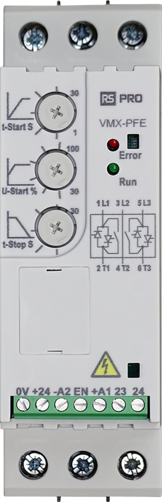 TieDex UK 460V, 2.2 kW, 3 Phase Soft Starter, IP20