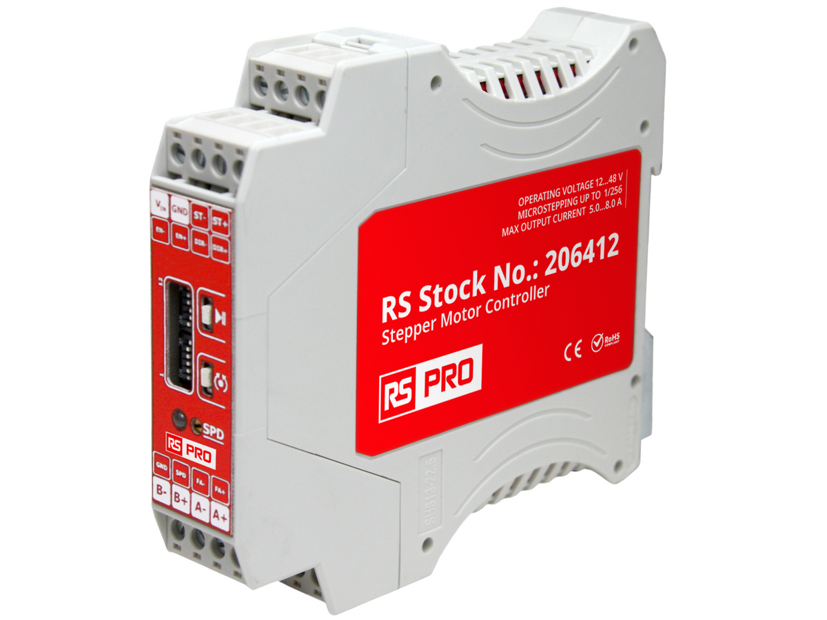 TieDex UK 48 W, 12V, 48 V, 2, 4 Phase, 8.8A Stepper Motor Controller, Speed Controller, Positioning Function