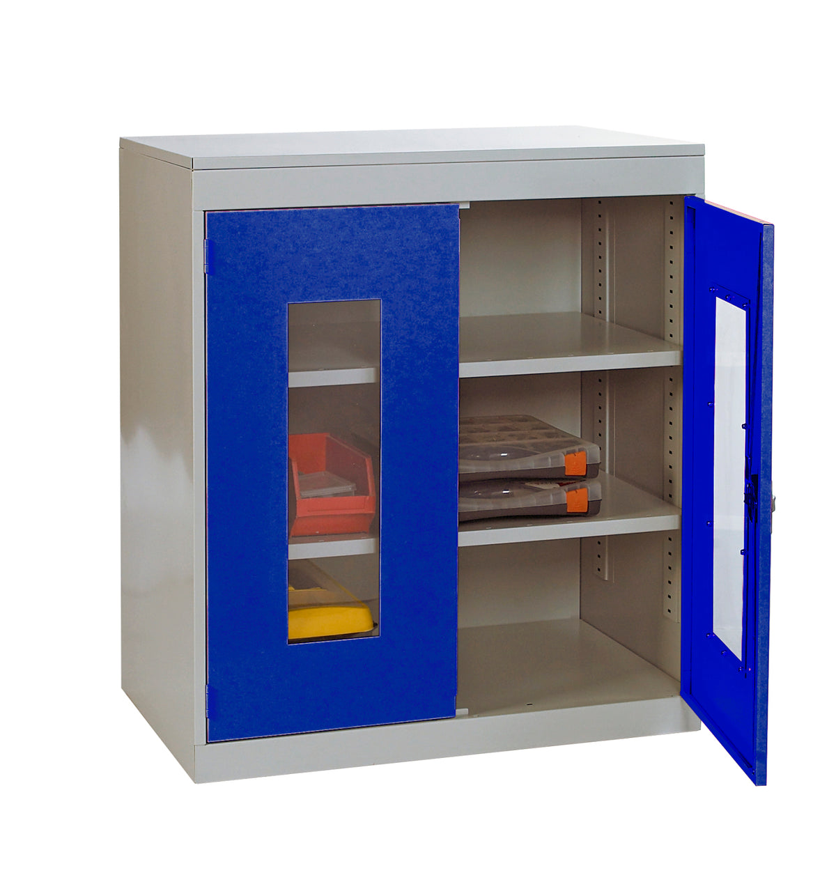 TieDex UK 1 Door Steel Floor Standing Cupboard 984 mm 915mm, 505 mm