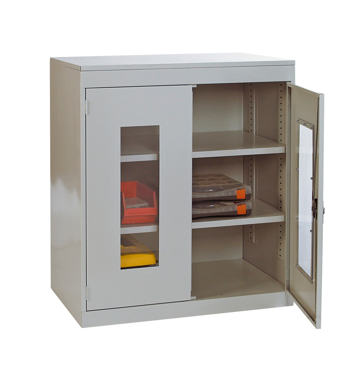 TieDex UK 1 Door Steel Floor Standing Cupboard 984 mm 915mm, 505 mm