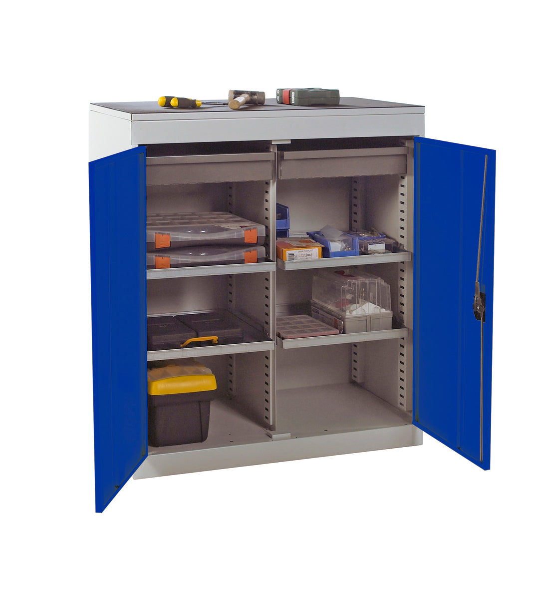 TieDex UK Steel Floor Standing Tool Cabinet 984 mm 915mm, 505 mm