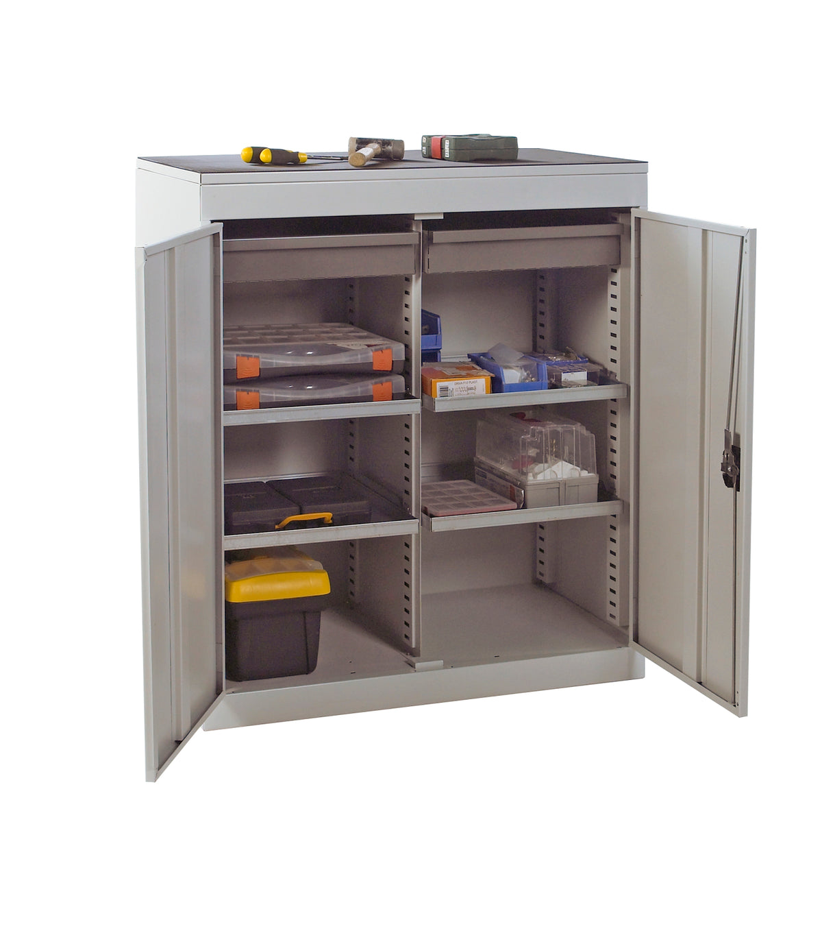TieDex UK Steel Floor Standing Tool Cabinet 984 mm 915mm, 505 mm