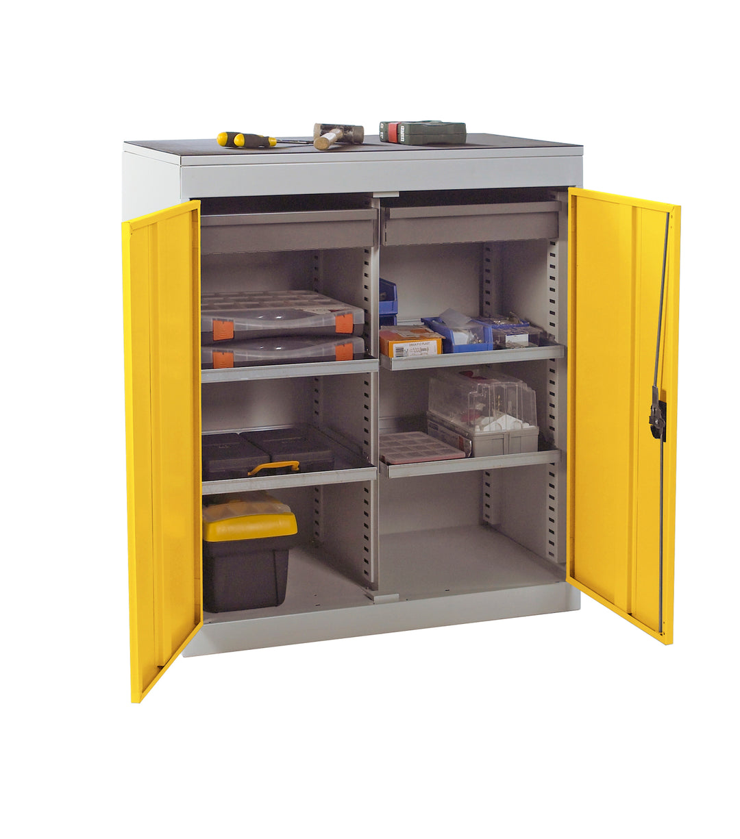 TieDex UK Steel Floor Standing Tool Cabinet 984 mm 915mm, 505 mm