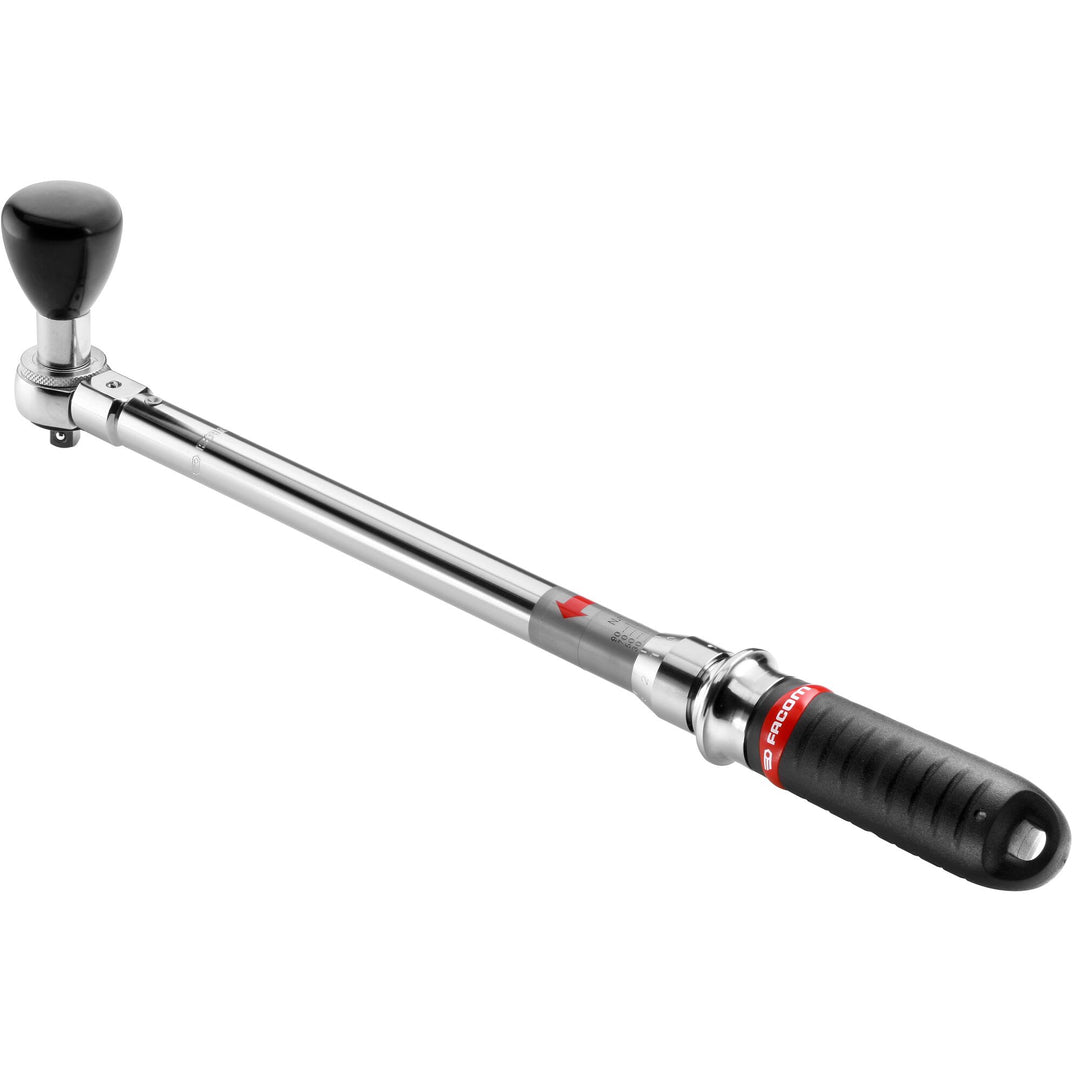 Facom J.306A50PF Torque Wrench, 10 - 50 Nm, 3/8 in Drive, Round Drive, 357mm Overall