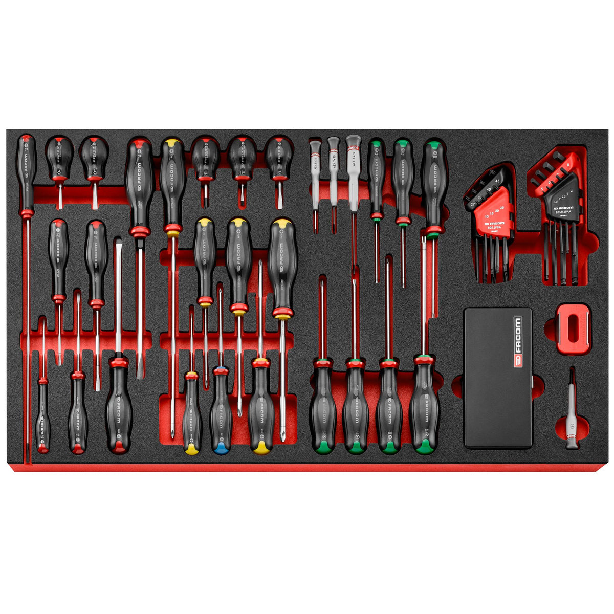 Facom 51 Piece Screwdriver Kit Tool Kit with Foam Inlay
