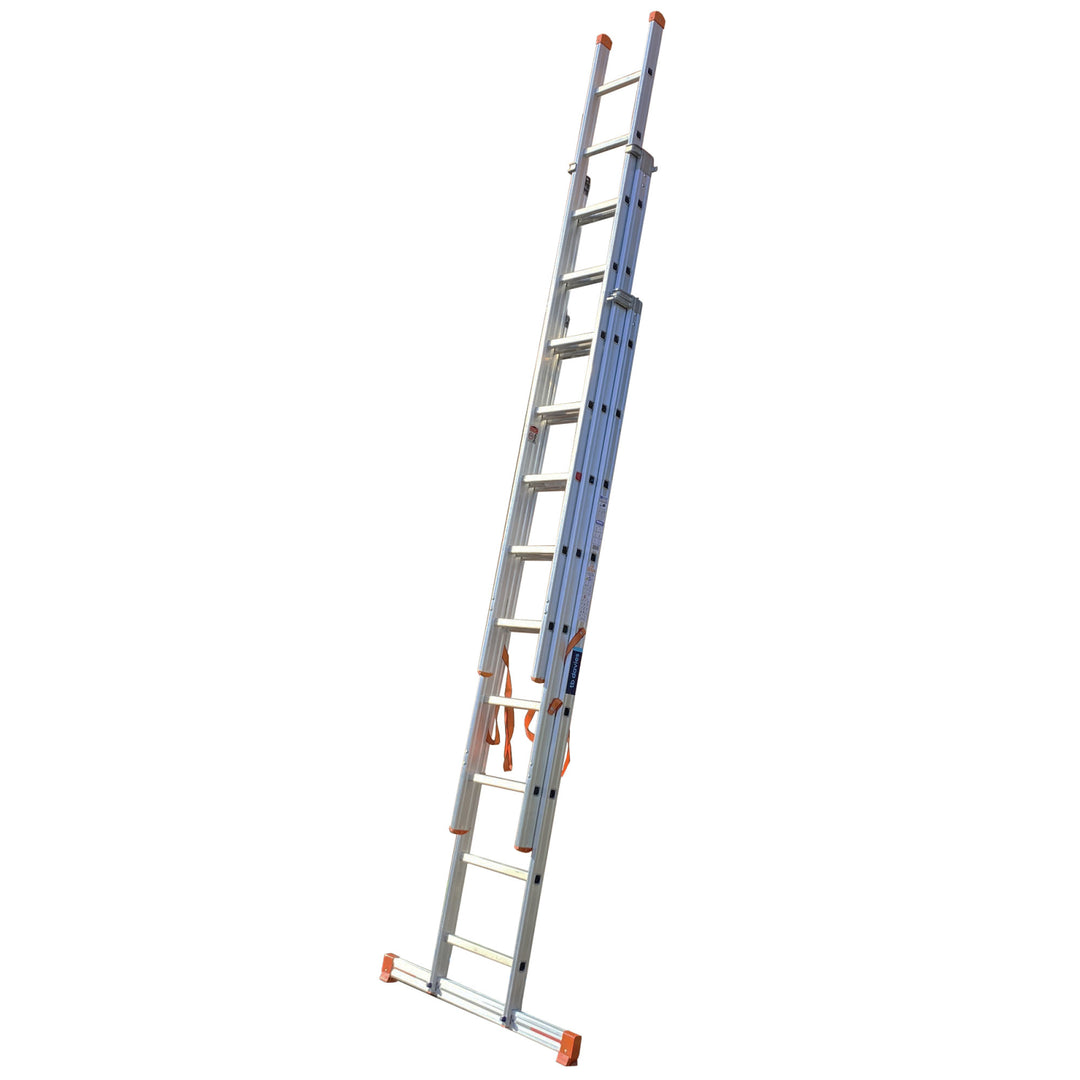 TieDex UK 3 Sections Steel Extension Ladder, 6.85 mm