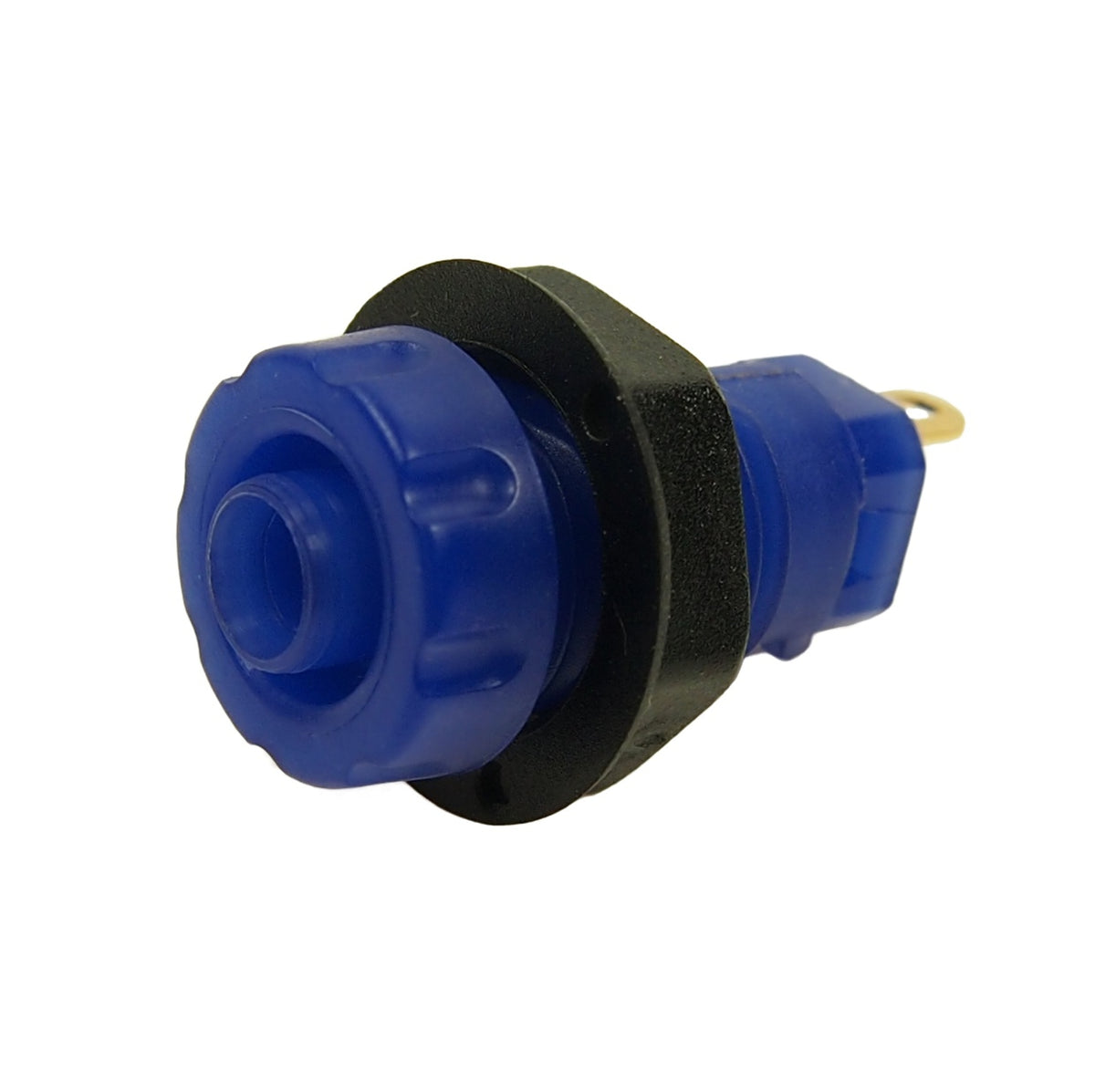 TieDex UK, Blue 30A Banana Socket With Nylon Contacts and Gold Plated