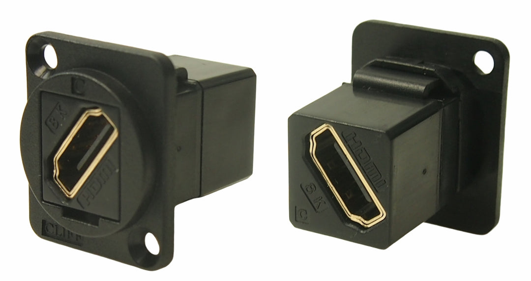 TieDex UK 31 x 31 x 26 mm 2 Way Straight Female HDMI Connector 40V ac