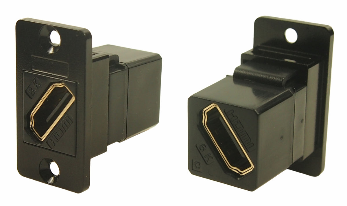 TieDex UK 35.5 x 19 x 31 mm 2 Way Straight Female/Female HDMI Connector 40V ac