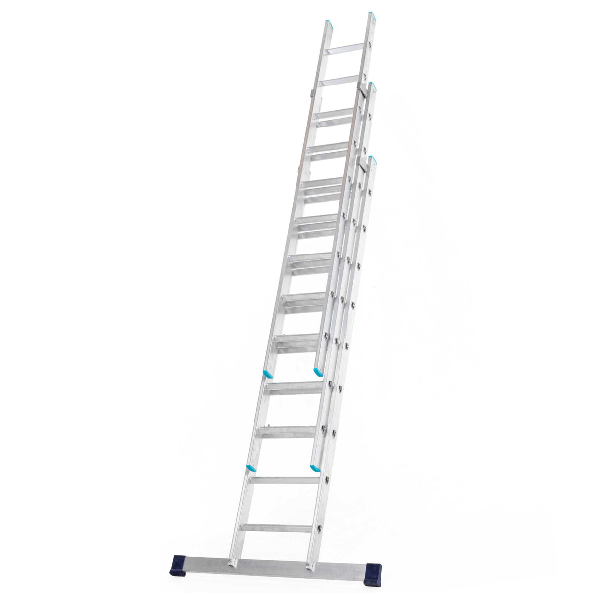 TieDex UK 3 Sections Aluminium Extension Ladder, 5500 mm