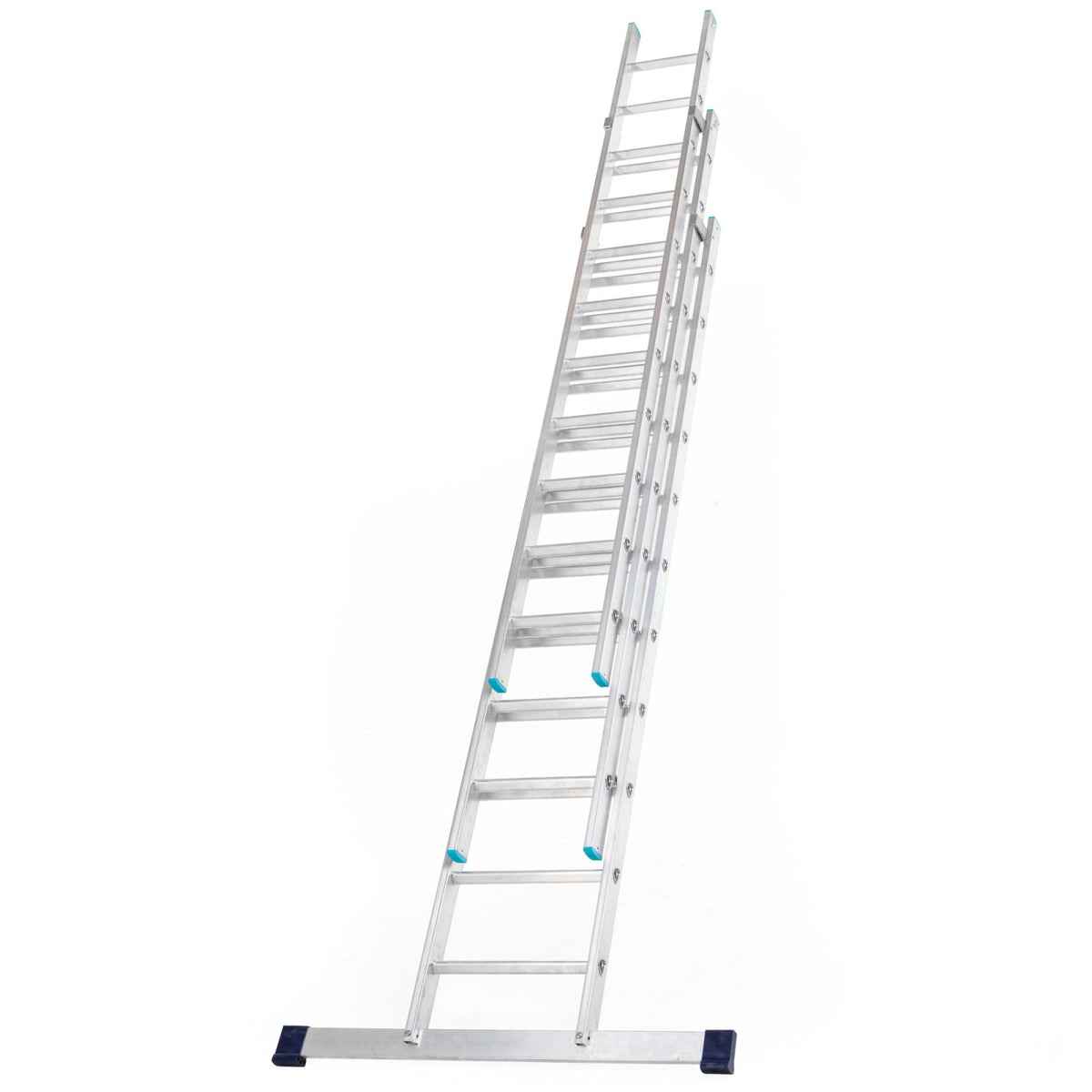 TieDex UK 3 Sections Aluminium Extension Ladder, 7000 mm