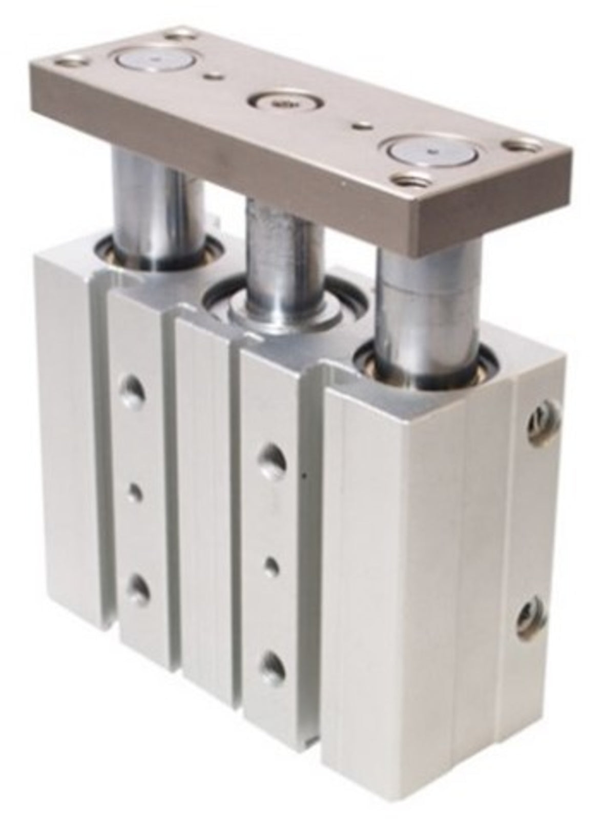 TieDex UK Pneumatic Guided Cylinder - 20mm Bore, 30 mm Double Acting Acting