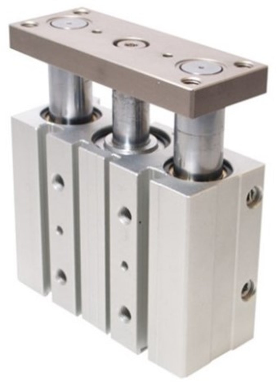 TieDex UK Pneumatic Guided Cylinder - 50mm Bore, 80 mm Double Acting Acting