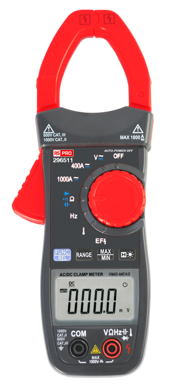 TieDex UK Clamp Meter, 1000 A 1000 A 1000 V dc 1000 V ac CAT II, CAT III Non-Contact Voltage Detector, UKAS