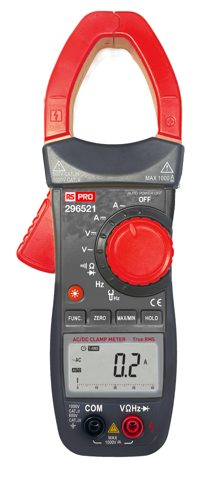 TieDex UK Clamp Meter, 1000 A 1000 A 1000 V dc 700 V ac CAT II, CAT III, UKAS
