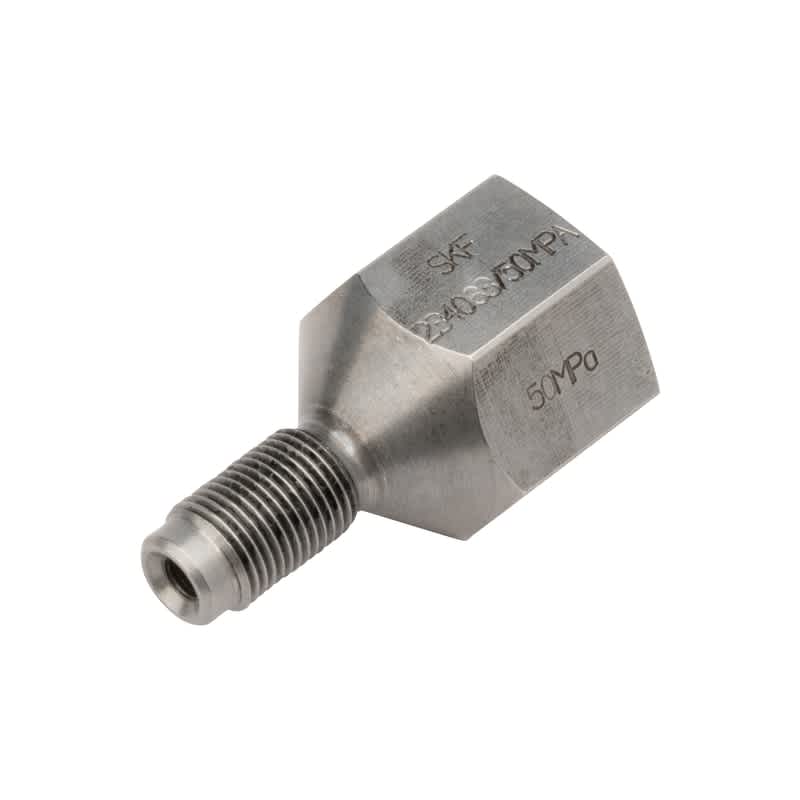 SKF 234063/50MPA Straight Nipple Fitting, Steel_234063/50MPA