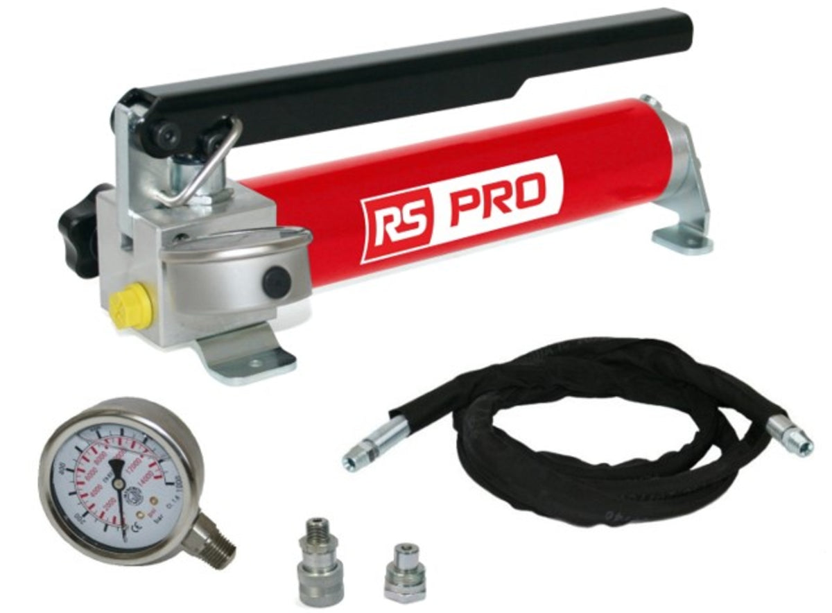 TieDex UK Hydraulic Hand Pump, 5 L Hydraulic, Hand, 18.5 mm Cylinder Stroke, 700 bar