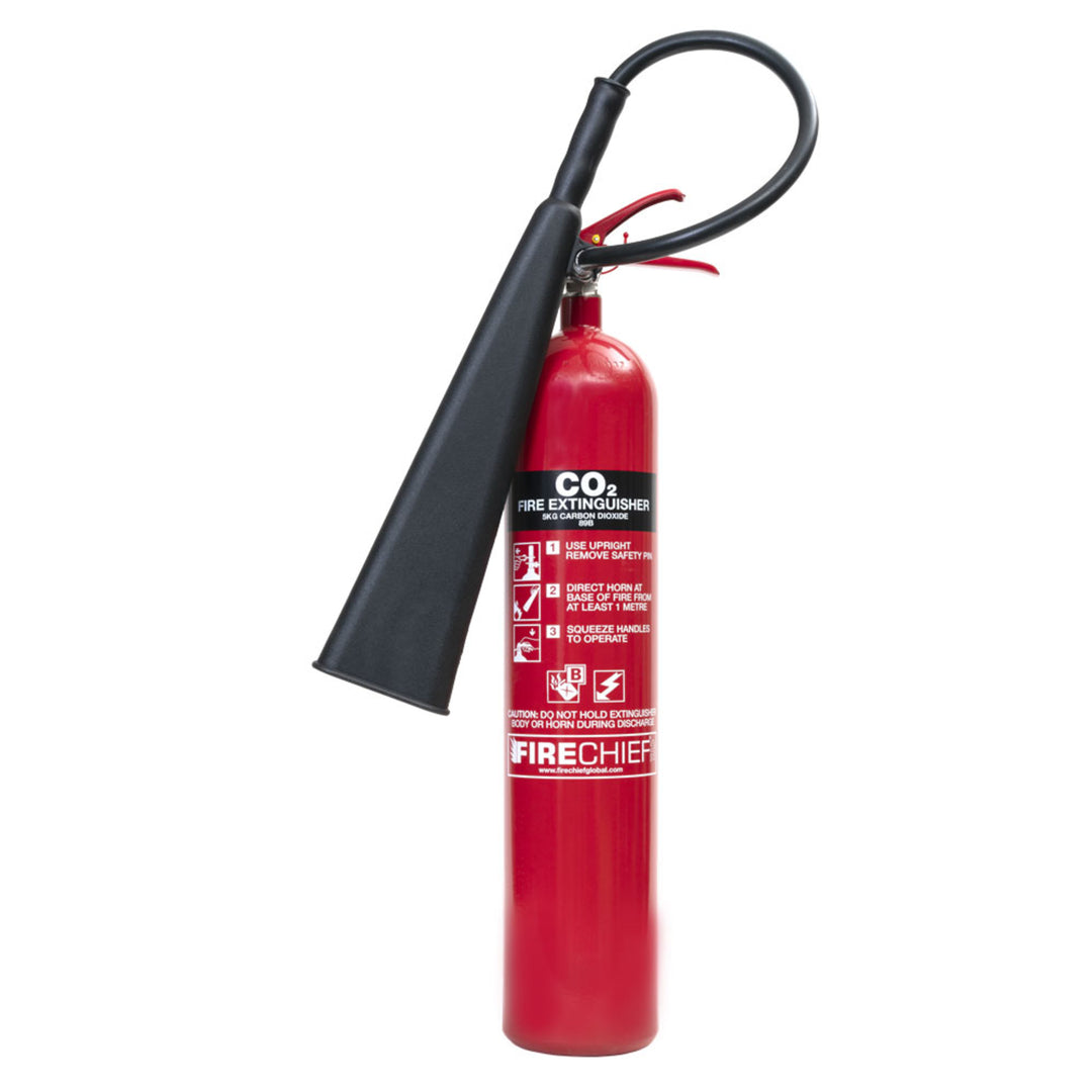 TieDex UK 5kg Carbon Dioxide Fire Extinguisher (Class B)