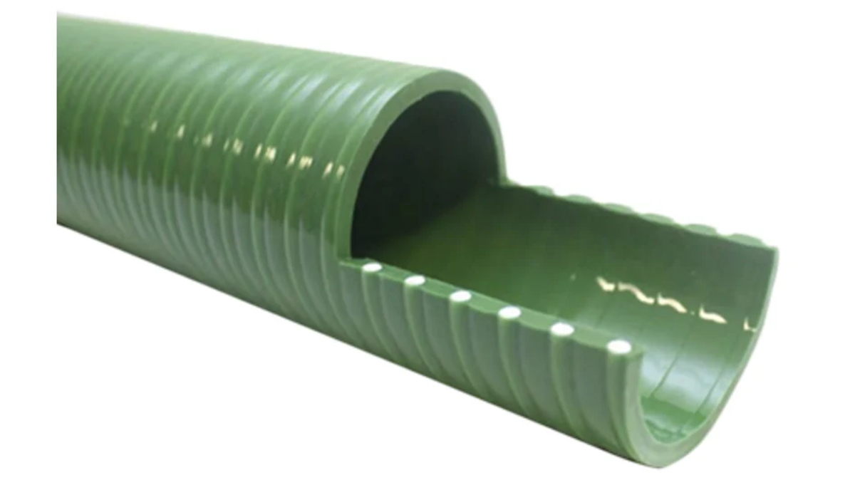 TieDex UK Polyvinyl Chloride, Flexible Tubing, 32 mm ID, 39 mm OD, Green, 30 m