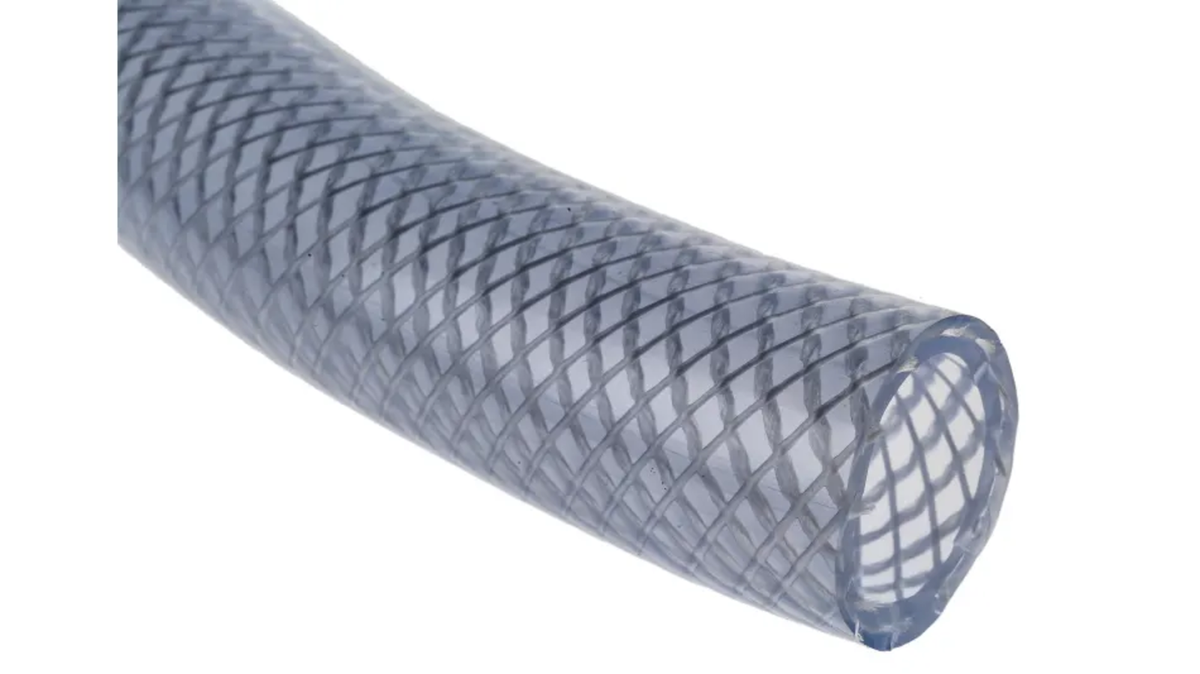 TieDex UK Polyvinyl Chloride, Flexible Tubing, 19 mm ID, 26 mm OD, Clear, 100 m