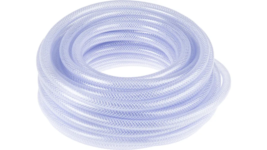 TieDex UK Polyvinyl Chloride, Flexible Tubing, 32 mm ID, 40 mm OD, Clear, 25 m