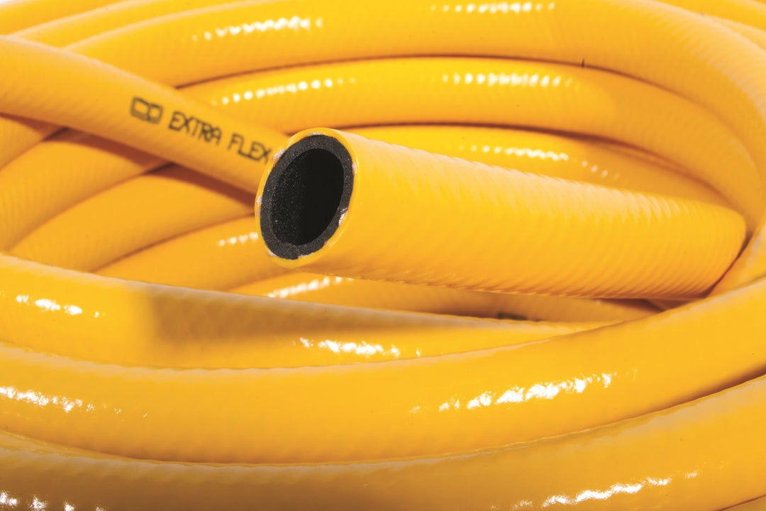 TieDex UK Polyvinyl Chloride, Hose Pipe, 25 mm ID, 32 mm OD, Yellow, 3 m