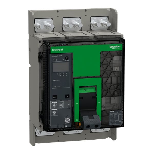 Schneider Electric, ComPact, NS Molded Case Circuit Breaker 3-Pole 800A, Breaking Capacity 30 kA, Fixed
