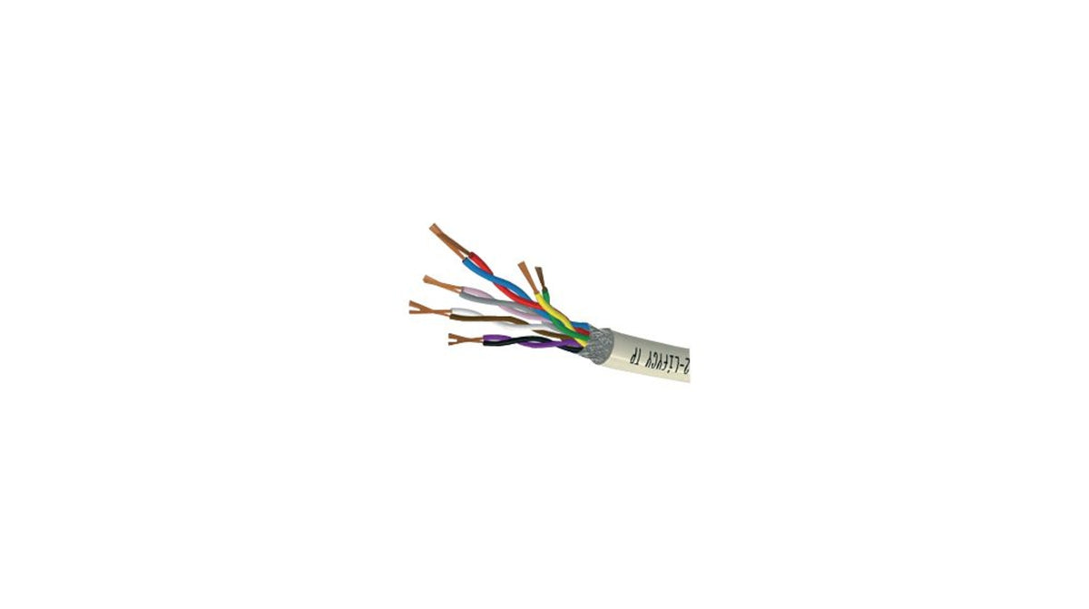 TieDex UK 2-LIFYCY TP Series Multipair Cable 2 Pairs 0.2 mm² 100 m Grey Sheath Polyvinyl Chloride