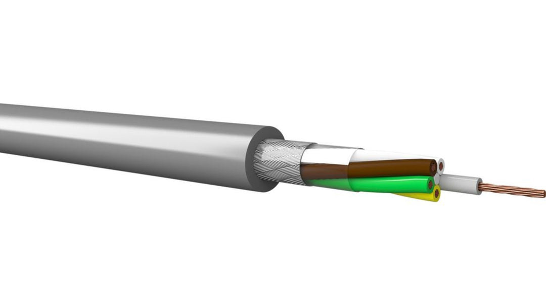 TieDex UK 420505005 Series Control Cable 5 Pairs 0.5 mm² 100 m Grey Sheath