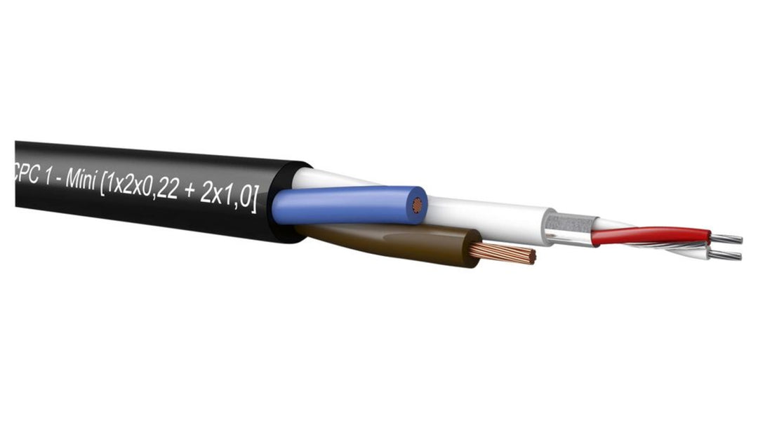 TieDex UK 2 Core, 0.22 mm² CSA Screened, 7.5 mm OD, 100 m, Black