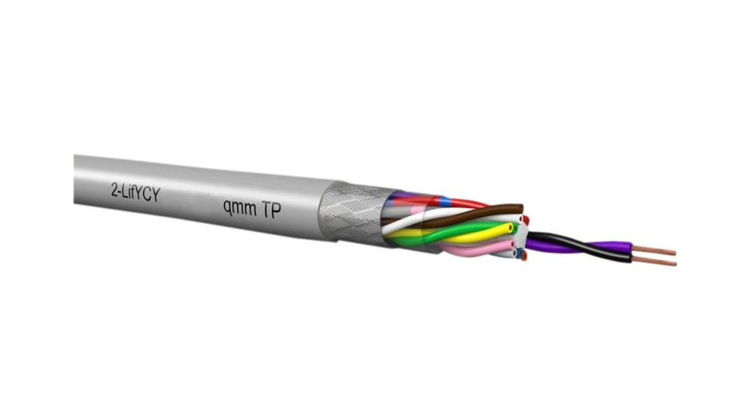 TieDex UK 2 LIFYCY TP Series Multipair Cable 8 Pairs 0.08 mm² 100 m Grey Sheath Polyvinyl Chloride