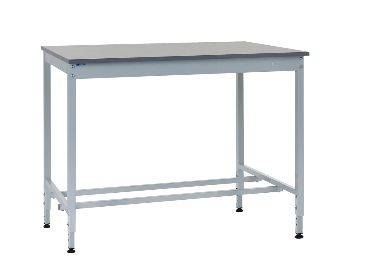 TieDex UK Steel Workbench, 300kg Max Load Adjustable Height, 900 mm x 1.2m x 840 mm