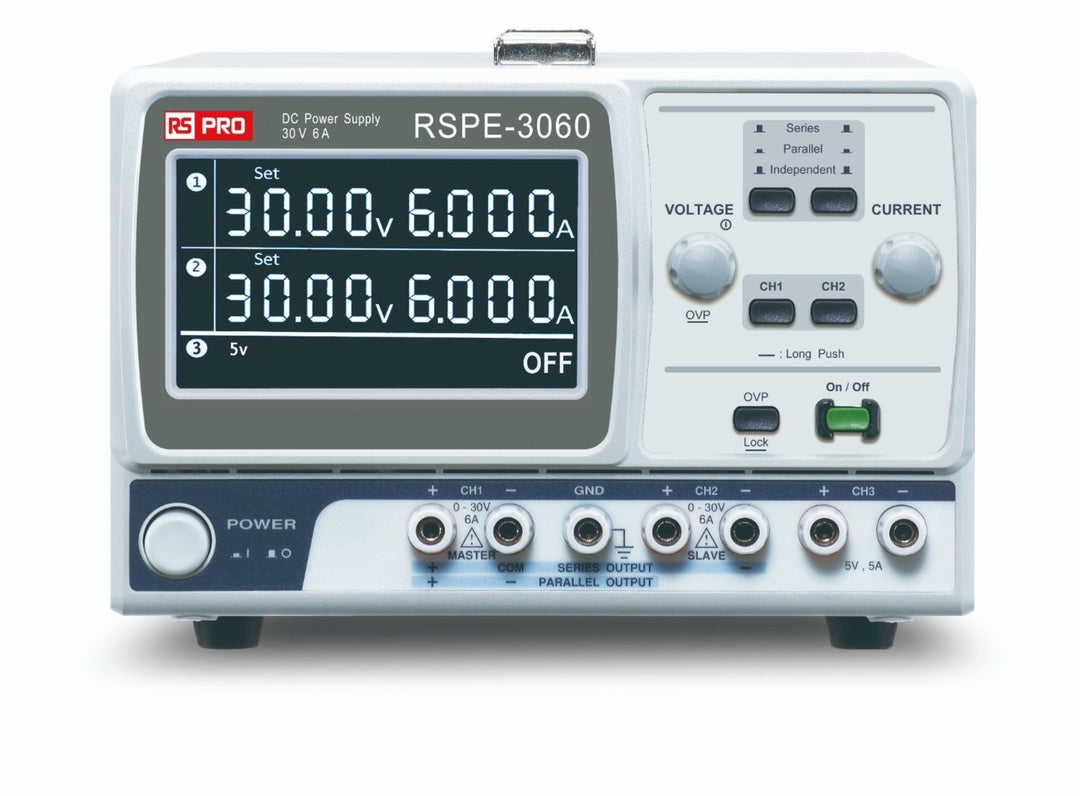 TieDex UK Analogue Bench Power Supply, 3-Output 0 V ac to 30V ac, 385 W, 6 A Max