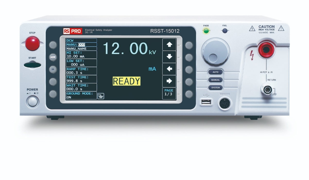 TieDex UK Safety Tester, 50 V dc Min, 5000 V dc Max