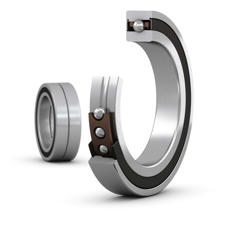SKF 7211 BE-2RZP 1 Row Ball Bearing - 55 mm ID, 100 mm OD 21 mm Race Width_7211 BE-2RZP