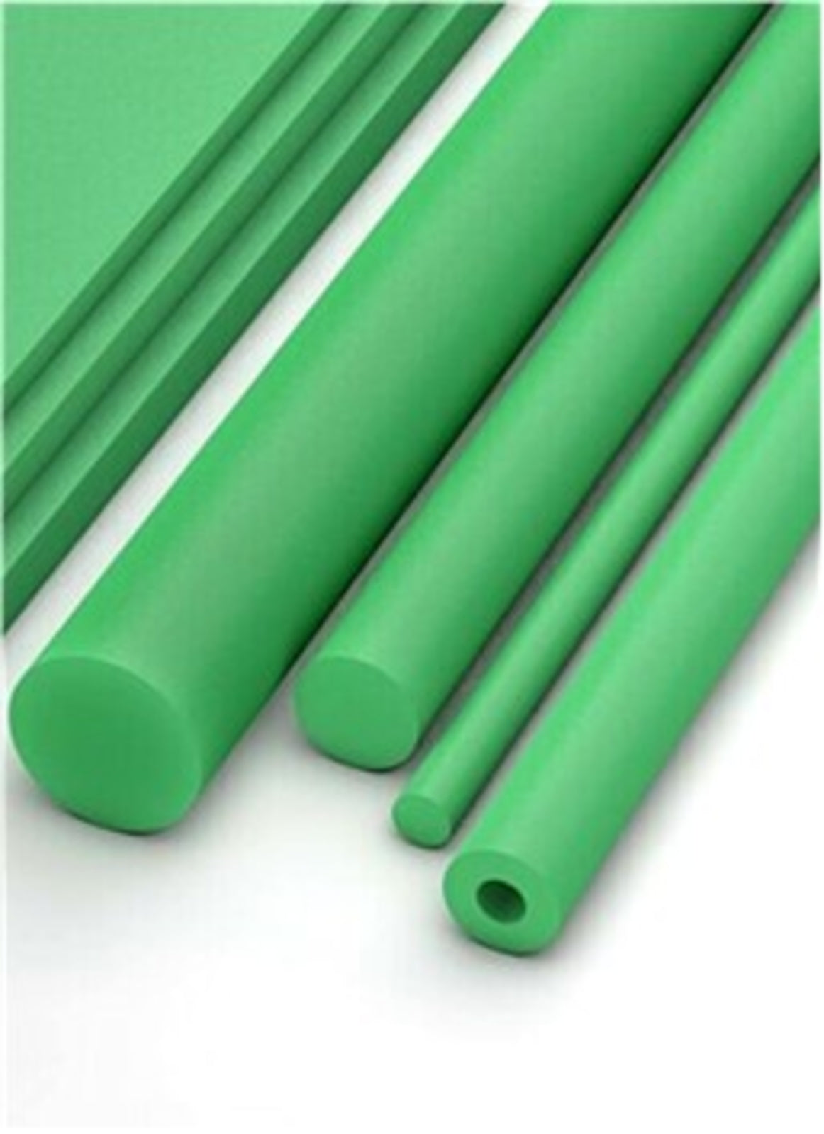 TieDex UK Green Glass-Reinforced Plastic Rod, 1 m x 125 mm Diameter