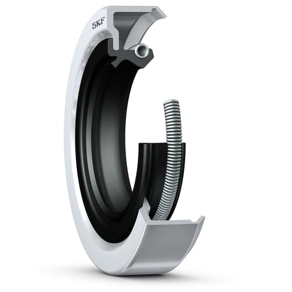 SKF Metal-Cased with Sealant Coated Rotary Shaft Seal, 130 mm ID, 150 mm OD_130X150X14 CRSA1 R