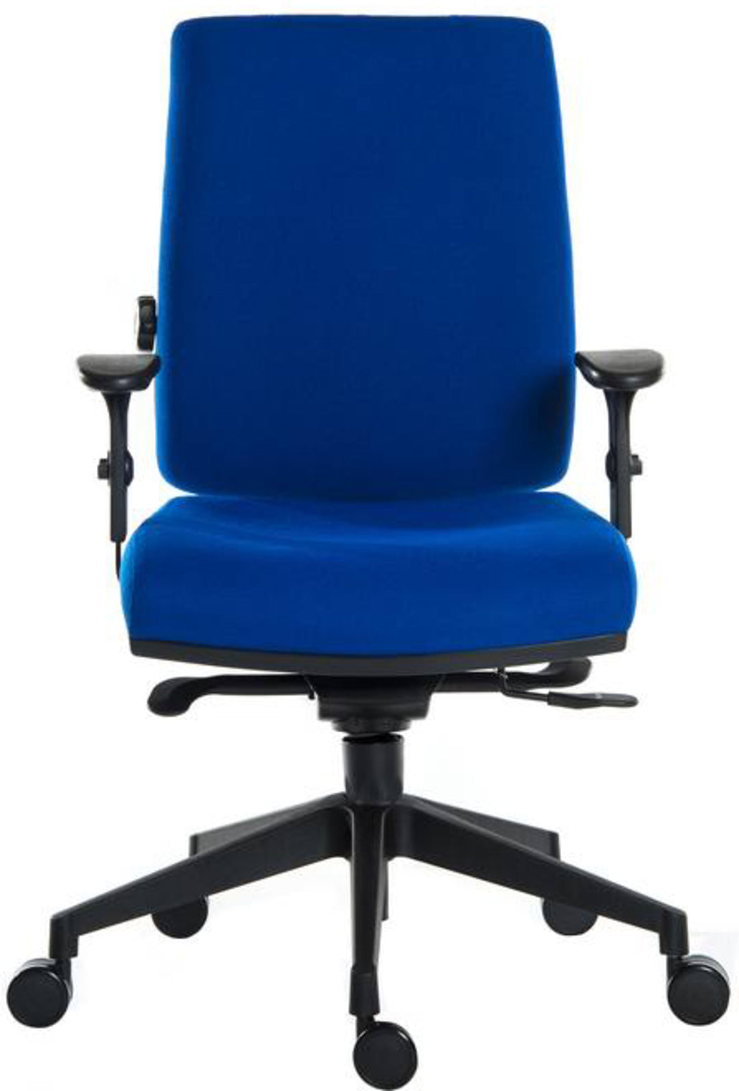 TieDex UK Blue Fabric Operator Chair, 150 kg Weight Capacity
