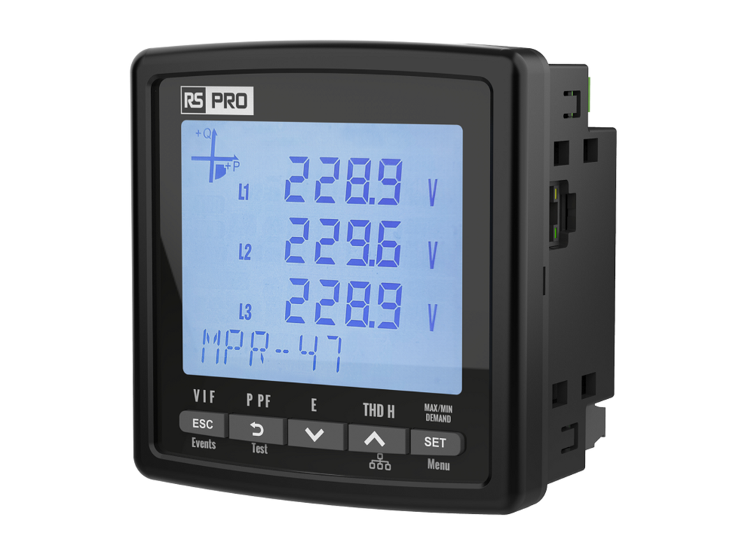 TieDex UK 3 Phase, Type Power LCD Energy Meter