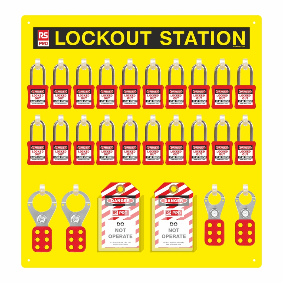 TieDex UK 20 Padlock Lockout Station