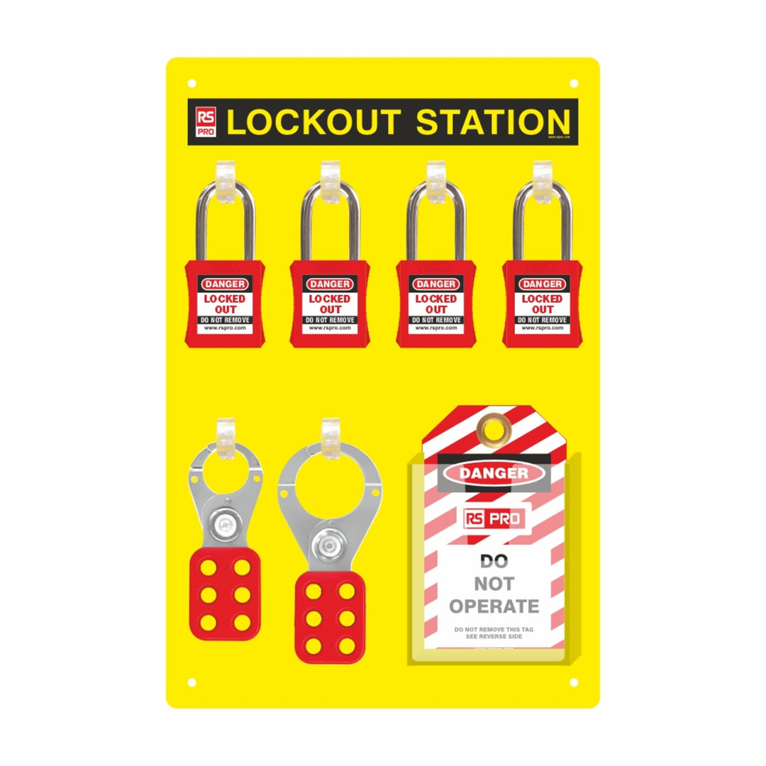 TieDex UK 4 Padlock Lockout Station