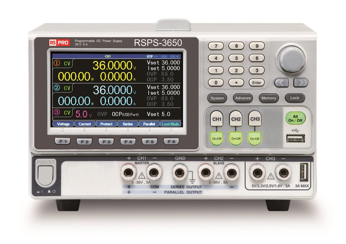 TieDex UK Digital Bench Power Supply 0 V to 36V, 680 W, 5 A Max