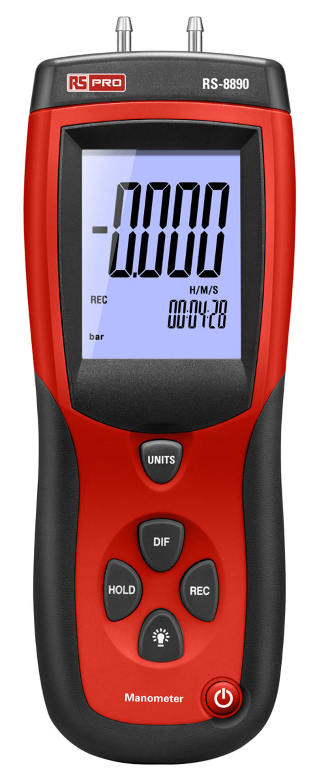 TieDex UK RS-8890 Manometer With 2 Pressure Port/s, Max Pressure Measurement 0.137 bar