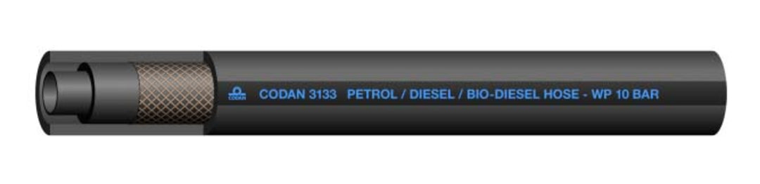 TieDex UK CPE, Hose Pipe, 7.9 mm ID, 14.5 mm OD, Black, 25 m