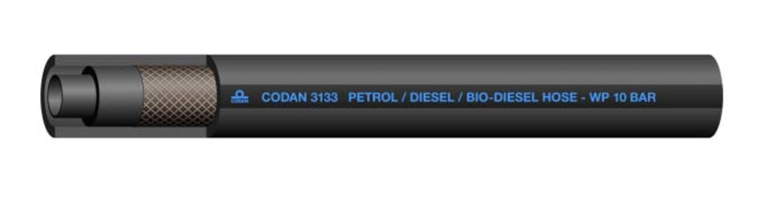 TieDex UK CPE, Hose Pipe, 9.5 mm ID, 16.5 mm OD, Black, 25 m