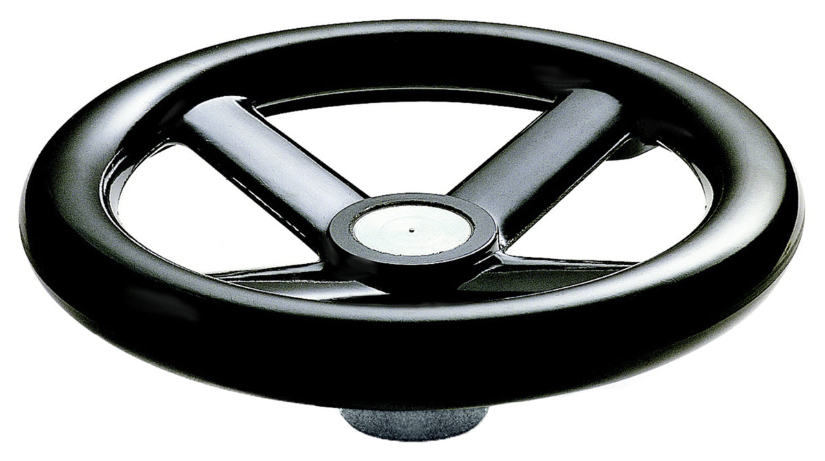 TieDex UK Black Hand Wheel, 300 mm diameter