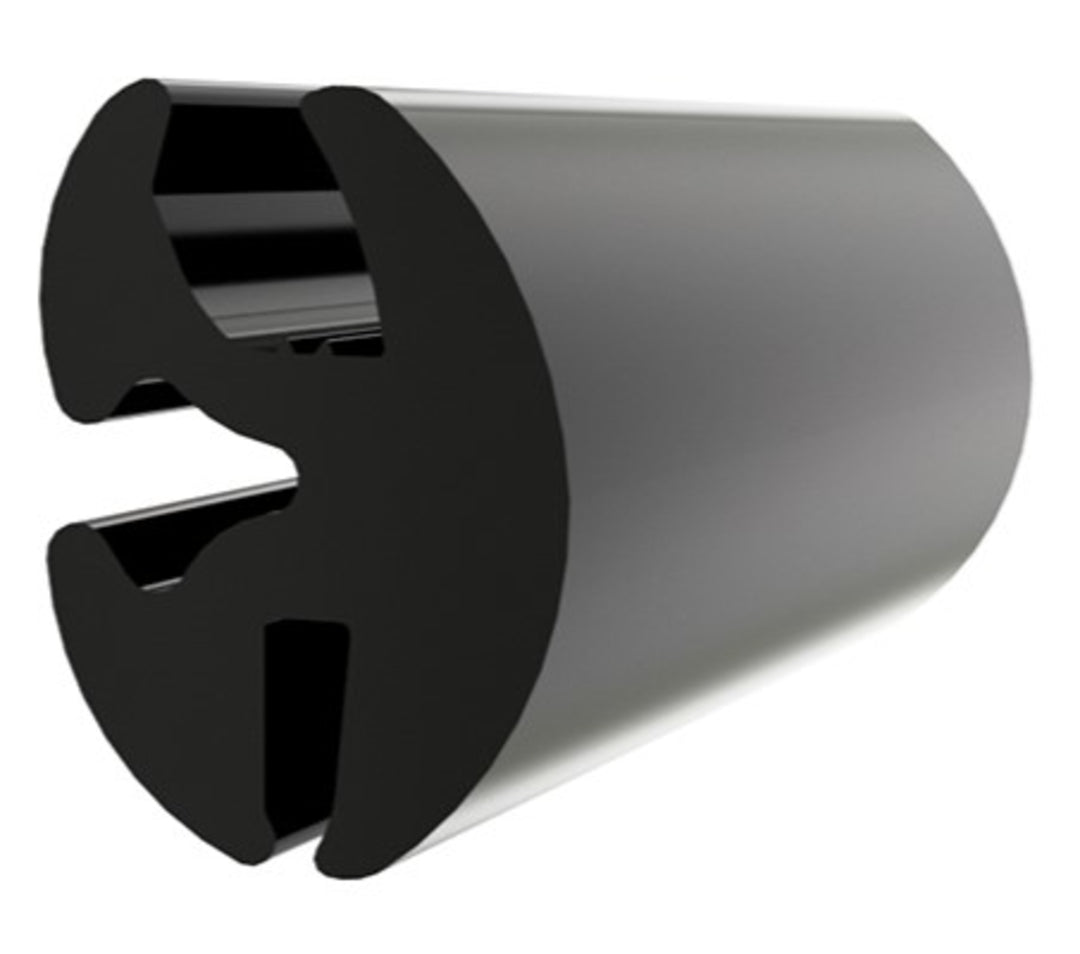 TieDex UK Black Ethylene Propylene Diene Monomer Edging Strip, 20.9 mm